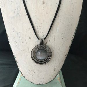 Lia Sophia - Matte Silver Pendant